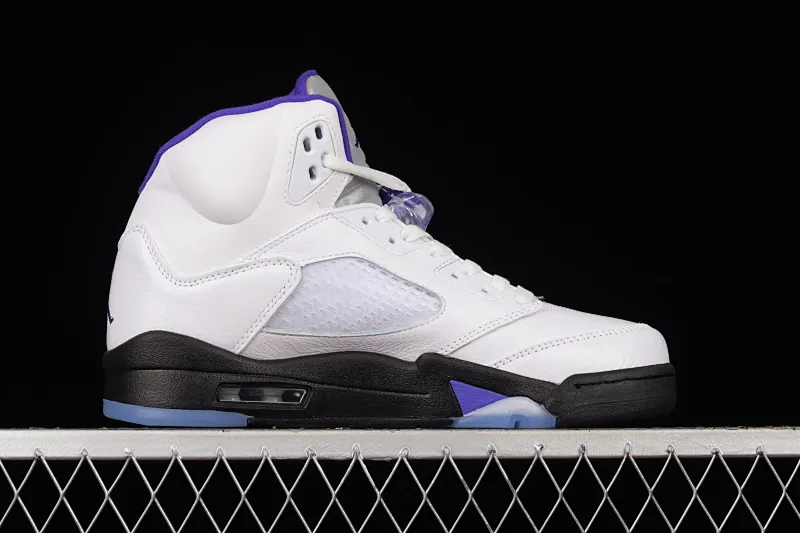 All categories Air Jordan Jordan series basketball shoes Air Jordan 5 J version Air Jordan 5 "Concord" AJ5 Joe 5 Concord white and purple DD0587-141